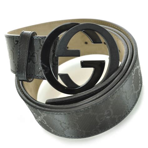 gucci imprime monogram gg belt